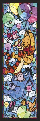 Pooh in stained glass
