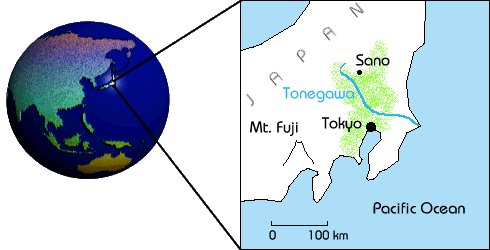 Sano location map