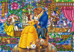 Love in stained glass (Beauty and the Beast)