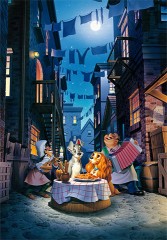 Moonlight dinner (Lady and the Tramp)