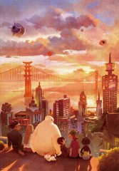 One day at sunset (Baymax)