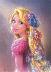 1000 pieces Reflections of the Future Rapunzel Glow in the Dark Disney Tenyo Jigsaw Puzzle