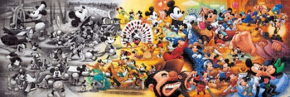 Mickey Mouse scenes through history
