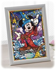 Mickey Mouse in stained glass