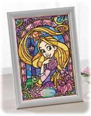 Rapunzel in stained glass