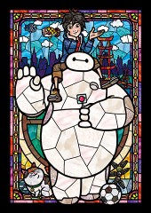 Baymax stained glass