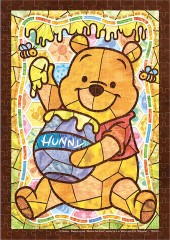 Pooh in stained glass