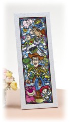 Toy Story in stained glass