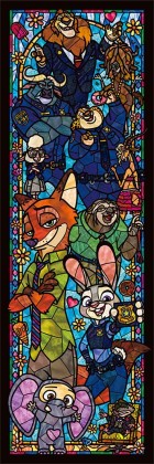 Zootopia in stained glass