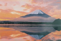 Mt. Fuji pink dawn