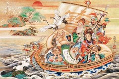 Seven gods in their treasure boat