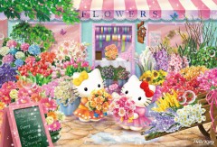 Hello Kitty flower shop