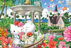 Hello Kitty Hawaiian wedding