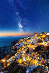 Santorini night sky