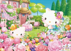 Hello Kitty's fairy garden
