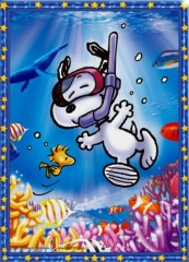 Snoopy diving