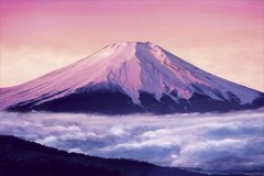 Pink-tinged Fuji
