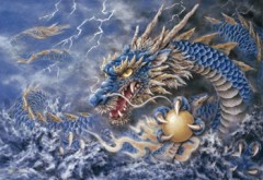 Blue dragon of the east