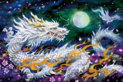 Shining white dragon