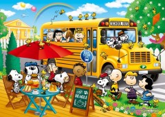 Snoopy's school bus ride