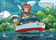 Ponyo's boat sets off