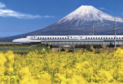 Mt Fuji and the bullet train